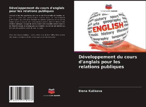Développement du cours d'anglais pour les relations publiques - Elena Kulikova