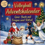 Cover-Bild zum Titel 'Volleyball-Adventskalender: Quiz-Buch mit Fragen und Rätsel' von 'Schlauvento Interactive'