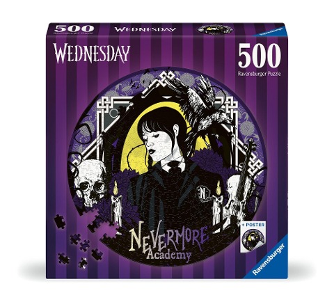 Erwachsenenpuzzle 500 Teile - Wednesday - Nevermore Academy - 