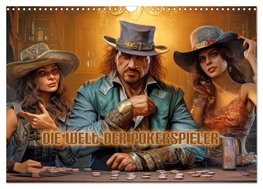 Die Welt der Pokerspieler (Wandkalender 2026 DIN A3 quer), CALVENDO Monatskalender - Liselotte Brunner-Klaus