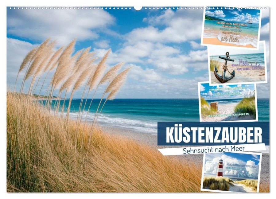 KÜSTENZAUBER Sehnsucht nach Meer (Wandkalender 2026 DIN A2 quer), CALVENDO Monatskalender - Melanie Viola
