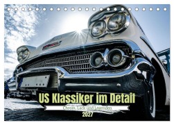 Cover-Bild zum Titel 'US Klassiker im Detail: Chrom, Lack und Legenden (Tischkalender 2027 DIN A5 quer), CALVENDO Monatskalender' von 'Karsten Rahn'