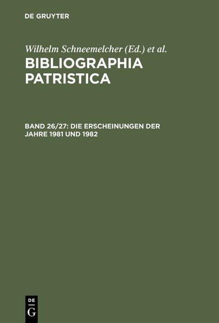 Die Erscheinungen der Jahre 1981 und 1982 - 