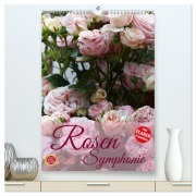 Cover-Bild zum Titel 'Rosen Symphonie (hochwertiger Premium Wandkalender 2026 DIN A2 hoch), Kunstdruck in Hochglanz' von 'Martina Cross'