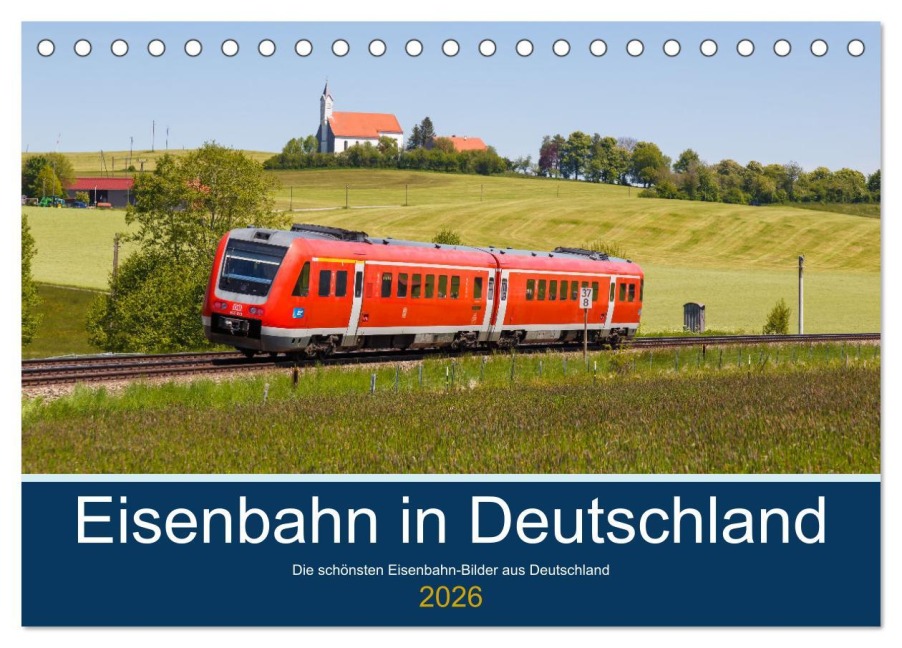 Eisenbahn in Deutschland (Tischkalender 2026 DIN A5 quer), CALVENDO Monatskalender - Markus Mainka