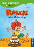 Cover-Bild zum Titel 'Pumuckl, Bücherhelden 1. Klasse, Pumuckl feiert Geburtstag' von 'Ellis Kaut, Uli Leistenschneider'
