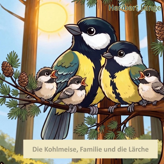 Die Kohlmeise, Familie und die Lärche - Heribert Lange