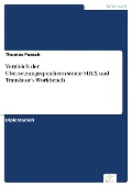 Cover-Bild zum Titel 'Vergleich der Übersetzungsspeichersysteme SDLX und Translator's Workbench' von 'Thomas Paasch'
