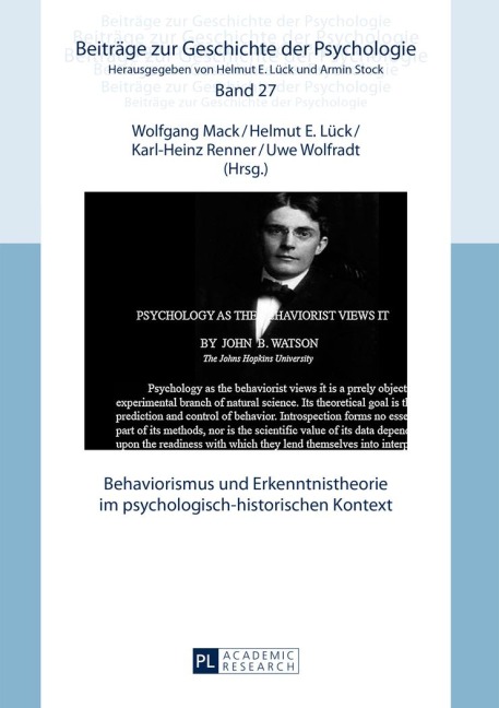 Behaviorismus und Erkenntnistheorie im psychologisch-historischen Kontext - 