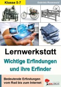 Cover-Bild zum Titel 'Lernwerkstatt Wichtige Erfindungen und ihre Erfinder' von 'Gabriela Rosenwald'