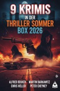 Cover-Bild zum Titel '9 Krimis in der Thriller Sommer Box 2026' von 'Alfred Bekker, Martin Barkawitz, Chris Heller, Peter Cheyney'