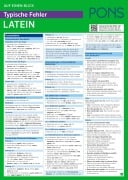 Cover-Bild zum Titel 'PONS Typische Fehler auf einen Blick Latein' von ''