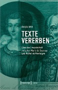 Cover-Bild zum Titel 'Texte vererben' von 'Amalia Witt'