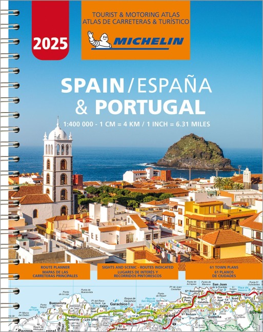 Michelin Straßenatlas Spanien & Portugal mit Spiralbindung - Michelin