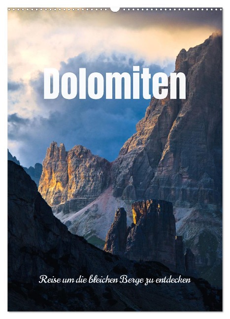 Dolomiten - Reise um die bleichen Berge zu entdecken (Wandkalender 2025 DIN A2 hoch), CALVENDO Monatskalender - Matteo Colombo