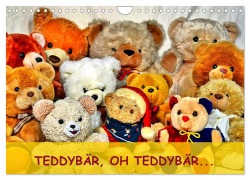 Cover-Bild zum Titel 'TEDDYBÄR, OH TEDDYBÄR... (Wandkalender 2026 DIN A4 quer), CALVENDO Monatskalender' von 'Jennifer Chrystal'