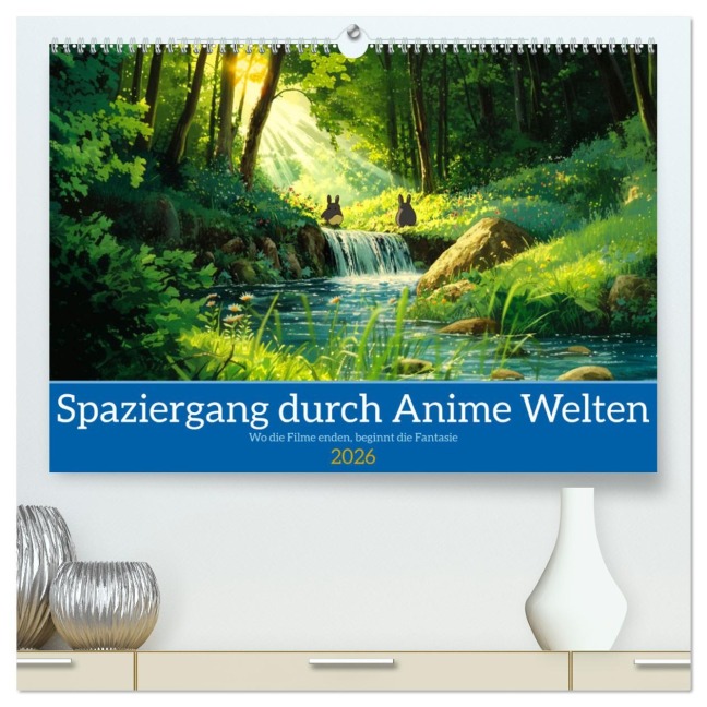 Spaziergang durch Anime Welten (hochwertiger Premium Wandkalender 2026 DIN A2 quer), Kunstdruck in Hochglanz - Kerstin Waurick