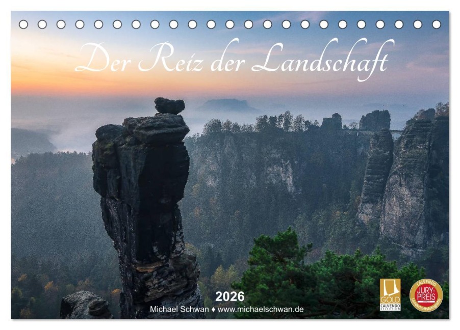 Der Reiz der Landschaft (Tischkalender 2026 DIN A5 quer), CALVENDO Monatskalender - Michael Schwan
