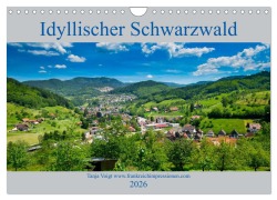 Cover-Bild zum Titel 'Idyllischer Schwarzwald (Wandkalender 2026 DIN A4 quer), CALVENDO Monatskalender' von 'Tanja Voigt'