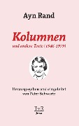 Cover-Bild zum Titel 'Kolumnen und andere Texte (1946-1979)' von 'Ayn Rand'