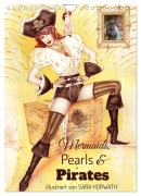 Cover-Bild zum Titel 'Mermaids, Pearls & Pirates. Sirenen, Perlen und Piraten. Phantasien mit Meeresrauschen (Wandkalender 2027 DIN A4 hoch), CALVENDO Monatskalender' von 'Burlesque up your wall Horwath'