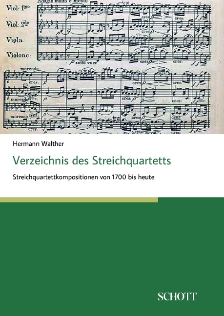Verzeichnis des Streichquartetts - Hermann Walther