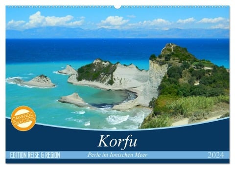 Korfu, Perle im Ionischen Meer (Wandkalender 2024 DIN A2 quer), CALVENDO Monatskalender - Carmen Vogel