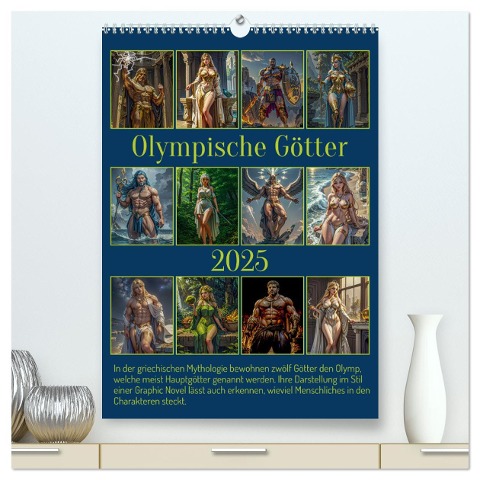 Olympische Götter (hochwertiger Premium Wandkalender 2025 DIN A2 hoch), Kunstdruck in Hochglanz - Werner Braun