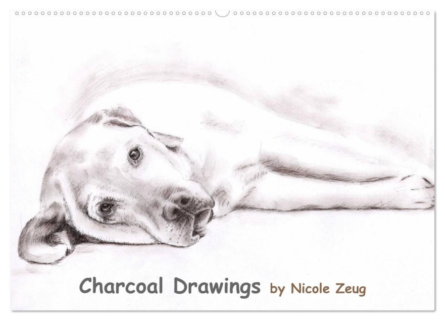 Charcoal Drawings (Wandkalender 2025 DIN A2 quer), CALVENDO Monatskalender - Nicole Zeug
