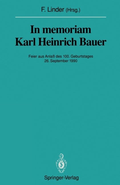 In memoriam Karl Heinrich Bauer - 