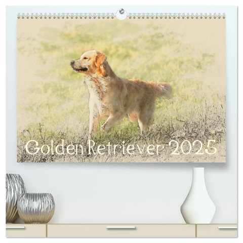 Golden Retriever 2025 (hochwertiger Premium Wandkalender 2025 DIN A2 quer), Kunstdruck in Hochglanz - Andrea Redecker