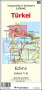 Cover-Bild zum Titel 'Edirne - Sultan¿s Trail - Topographische Reisekarte 1:250.000 Türkei (Blatt 12)' von 'Jens Uwe Mollenhauer'