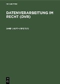 Cover-Bild zum Titel '1972/1973' von ''