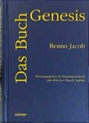 Cover-Bild zum Titel 'Das Buch Genesis' von 'Benno Jacob'