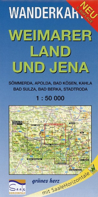 Weimarer Land und Jena 1 : 50 000 Wanderkarte - 