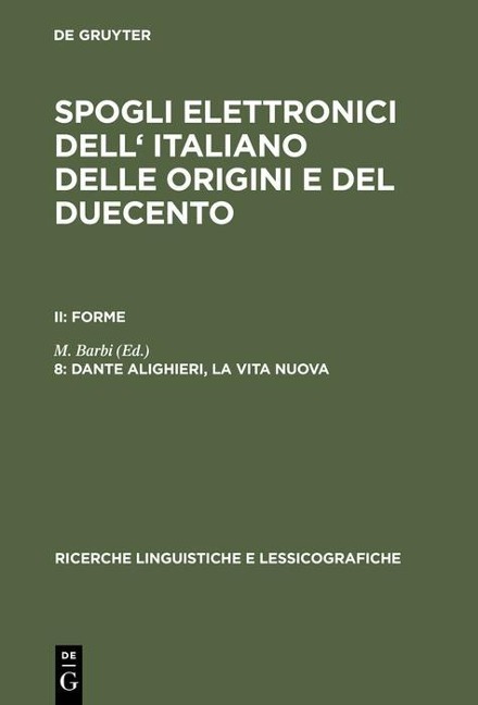 Dante Alighieri, la vita nuova - 
