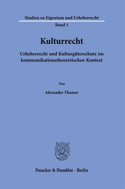 Kulturrecht - Alexander Thamer
