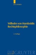 Cover-Bild zum Titel 'Wilhelm von Humboldts Rechtsphilosophie' von 'Jens Petersen'