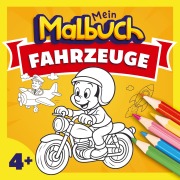Cover-Bild zum Titel 'Malbuch Fahrzeuge ab 4 Jahren' von 'Mein Malbuch'