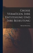 Cover-Bild zum Titel 'Grosse Vermögen. Ihre Entstehung und ihre Bedeutung' von 'Richard Ehrenberg'