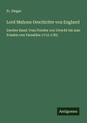 Cover-Bild zum Titel 'Lord Mahons Geschichte von England' von 'Fr. Steger'