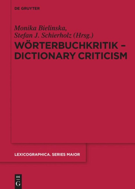 Wörterbuchkritik - Dictionary Criticism - 