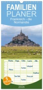 Familienplaner 2026 - Frankreich - die Normandie mit 5 Spalten (Wandkalender, 21 x 45 cm) CALVENDO - Peter Schickert