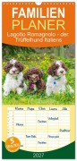 Cover-Bild zum Titel 'Familienplaner 2027 - Lagotto Romagnolo - der Trüffelhund Italiens mit 5 Spalten (Wandkalender, 21 x 45 cm) CALVENDO' von 'Sigrid Starick'