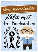 Cover-Bild zum Titel 'Opa ist der Coolste (Wandkalender 2026 DIN A2 hoch), CALVENDO Monatskalender' von 'Sabine Löwer'