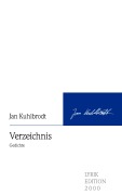 Cover-Bild zum Titel 'Verzeichnis' von 'Jan Kuhlbrodt'