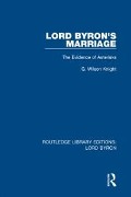 Cover-Bild zum Titel 'Lord Byron's Marriage' von 'G. Wilson Knight'