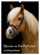 Cover-Bild zum Titel 'Pferde im Portait (Wandkalender 2026 DIN A3 hoch), CALVENDO Monatskalender' von 'Melanie Bischof Bischof'