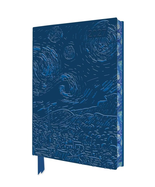Vincent van Gogh - Sternennacht - Tischkalender 2027 - Tree Flame