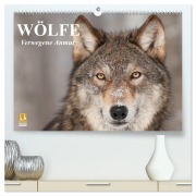 Cover-Bild zum Titel 'Wölfe. Verwegene Anmut (hochwertiger Premium Wandkalender 2026 DIN A2 quer), Kunstdruck in Hochglanz' von 'Elisabeth Stanzer'